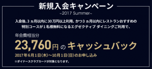 ダイナース キャンペーン